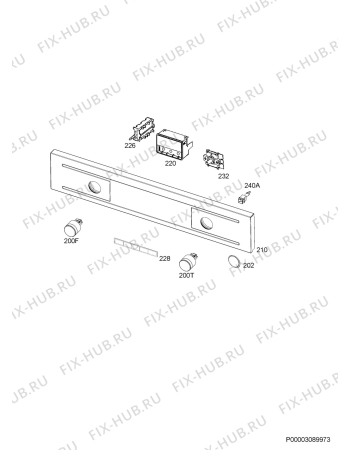 Схема №5 BP5004021W с изображением Панель для духового шкафа Aeg 5617367031